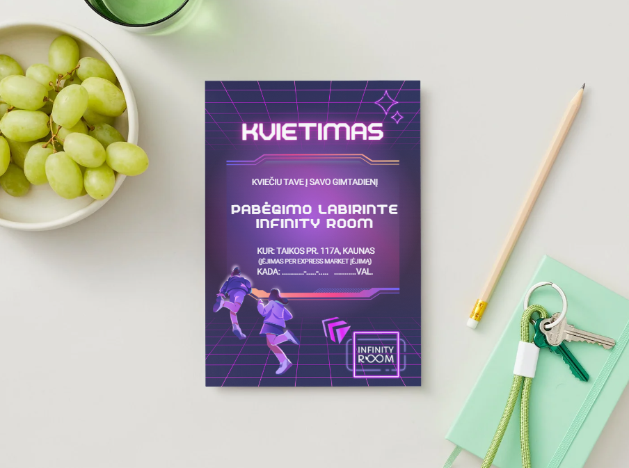 Kvietimas Infinity Room V2